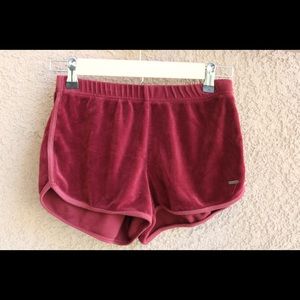 Red Hollister shorts
